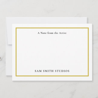 Customizable Artist Thank You Card