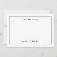 Customizable Artist Thank You Card