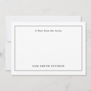 Customizable Artist Thank You Card
