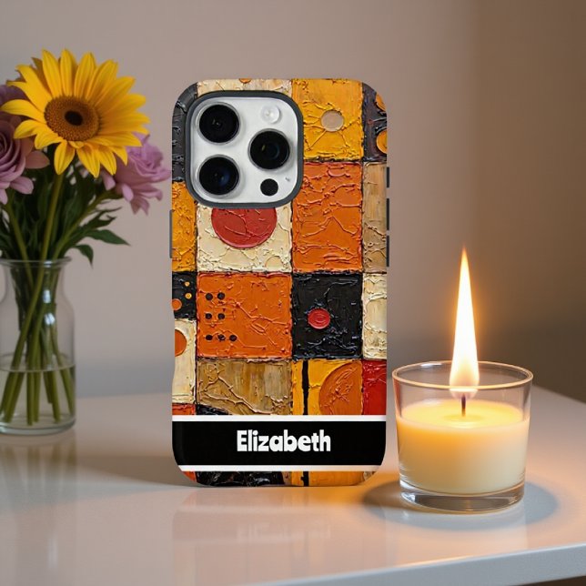 Customizable Artistic Mosaic Grid Phone Cover (Creator Uploaded)