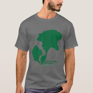 Customizable Arts High School Green Silhouettes T-Shirt