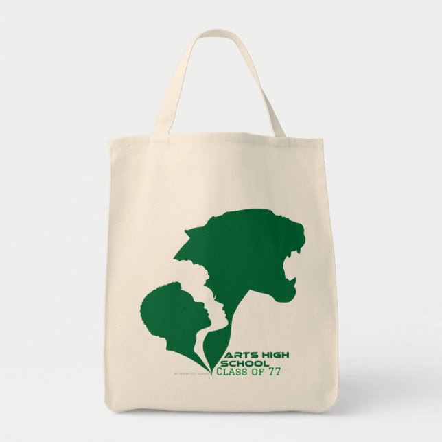 Customizable Arts High School Green Silhouettes Tote Bag (Front)