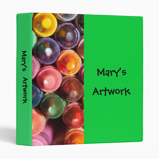 Customizable Artwork Binder (Front/Spine)