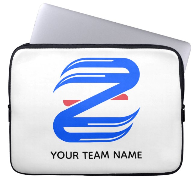 Customizable Athletic Letter Z Team Laptop Sleeve (Front)