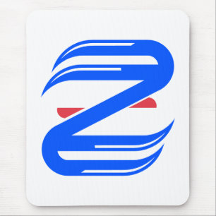 Customizable Athletic Letter Z Team Mouse Pad