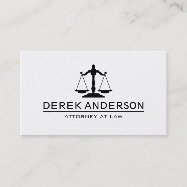 Customizable Attorney Business Cards (Front)
