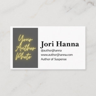 Customizable Author Four Book Business Card