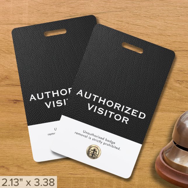 Customizable Authorized Visitor Badge (Creator Uploaded)