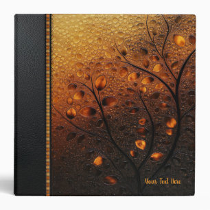 Customizable Autumn Leaves Branches Binder