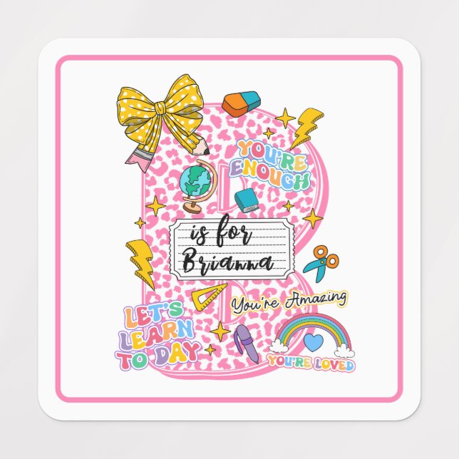 Customizable “B is for” Alphabet Art – Inspiration (Design 1)
