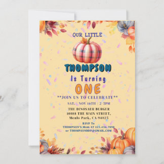 Customizable " Baby 1 st Birthday Party " Invitation