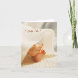 Customizable baby card