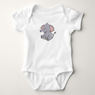 Customizable Baby Elephant Bodysuit