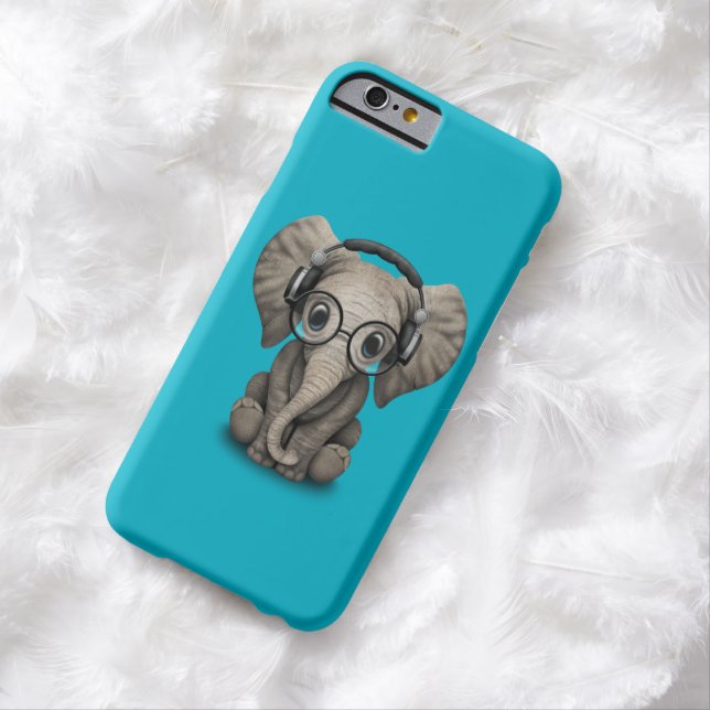 Customizable Baby Elephant Dj with Headphones Case-Mate iPhone Case (In Situ)