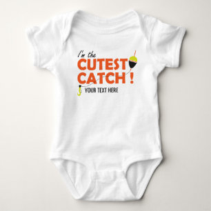 Customizable Baby Fishing Bodysuit Shirt