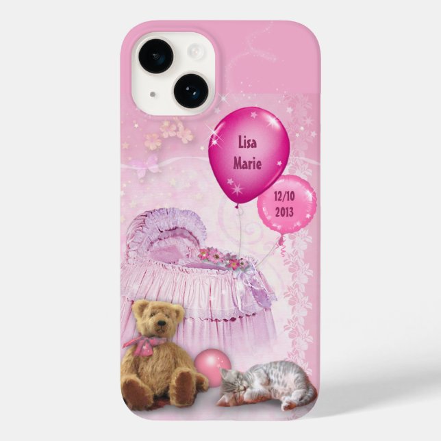 (Customizable) Baby Girl Case-Mate iPhone Case (Back)