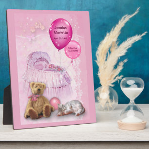 Customizable Baby Girl Plaque