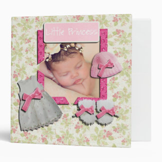 Customizable Baby Girl Scrapbook Binder