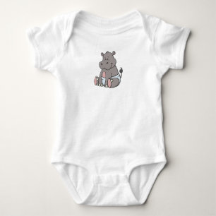 Customizable Baby Hippo Bodysuit