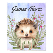 Customizable Baby Nursery Stretched Canvas Print