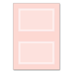 Customizable Baby Pink Tented Place Cards