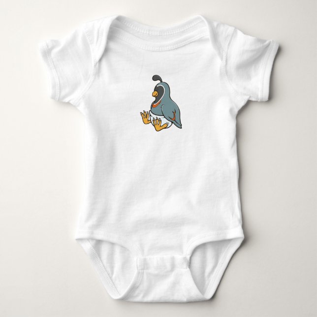 Customizable Baby Quail Bodysuit (Front)