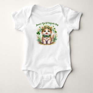 Customizable Baby’s First St Patrick’s Day.  Baby Bodysuit