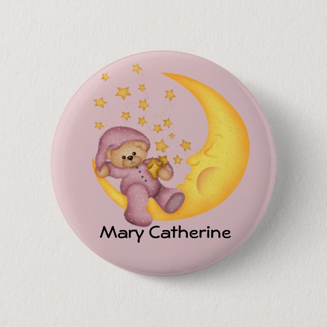 Customizable Baby Shower Favours 2 Inch Round Button (Front)