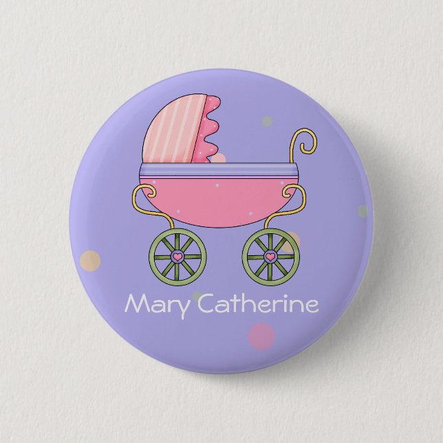 Customizable Baby Shower Favours 2 Inch Round Button (Front)