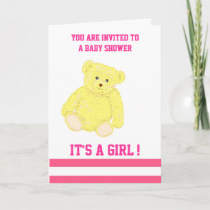 Customizable Baby Shower Invitation girl
