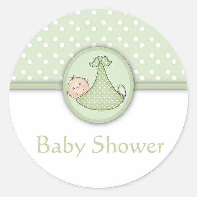 Customizable Baby Shower stickers (Front)