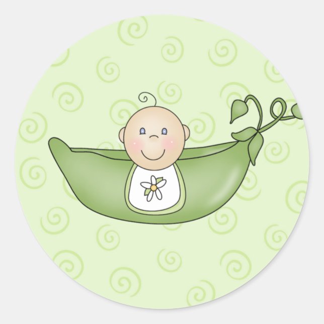 Customizable Baby Shower stickers (Front)