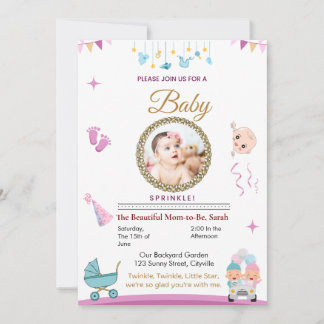 Customizable Baby Sprinkle Invitation