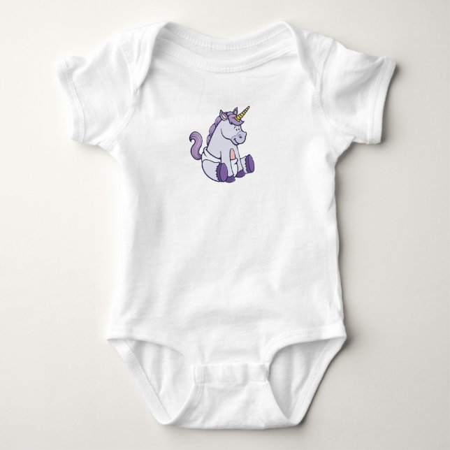 Customizable Baby Unicorn Bodysuit (Front)