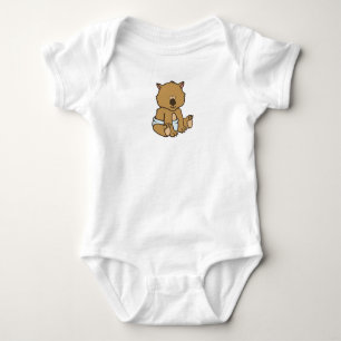 Customizable Baby Wombat Bodysuit
