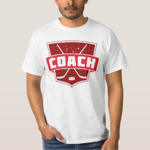 Customizable Back Print Hockey Coach T-Shirt
