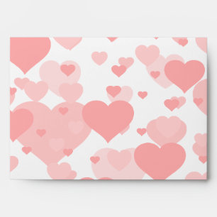 Customizable Background Colour for Hearts Envelope