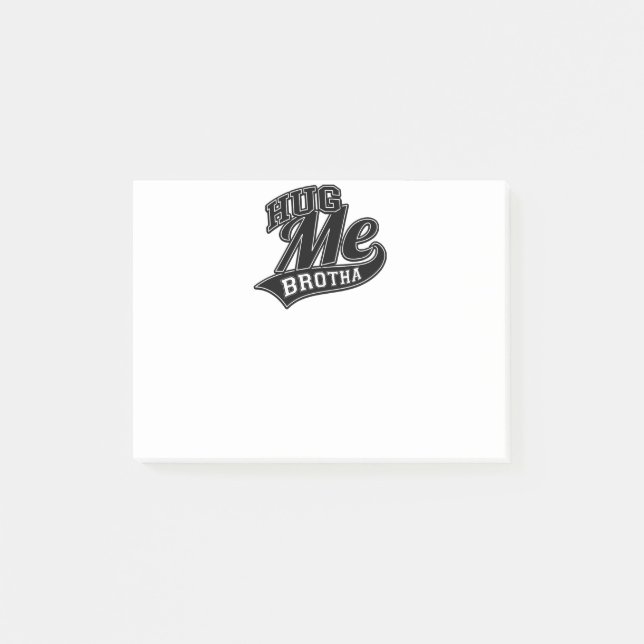 Customizable Background Colour for Hug Me Post-it Notes (Front)
