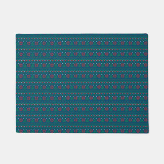 Customizable Background Colour Ho-Ho-Ho Ugly Xmas Doormat