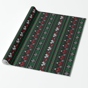 Customizable Background Colour My Bells Ugly Xmas Wrapping Paper