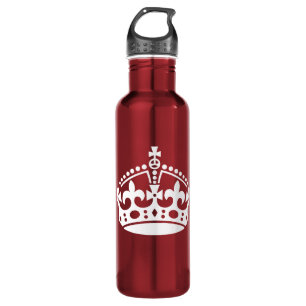 Customizable Background Keep Calm Crown 710 Ml Water Bottle
