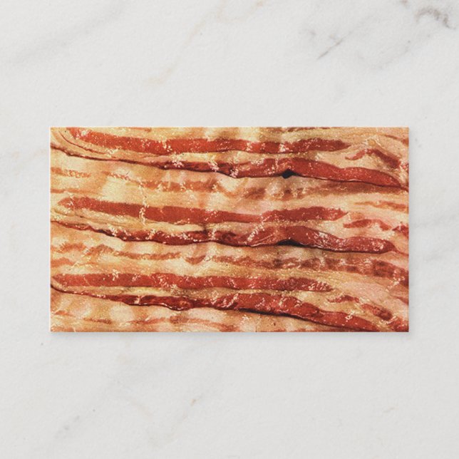 Customizable BACON business cards! Card (Front)