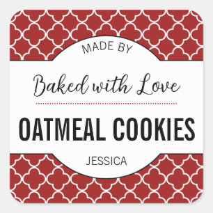 Customizable Baked with Love Label HM001_06sqv1