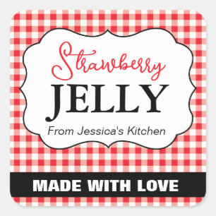 Customizable Baked with Love Label HM003_18sqv1