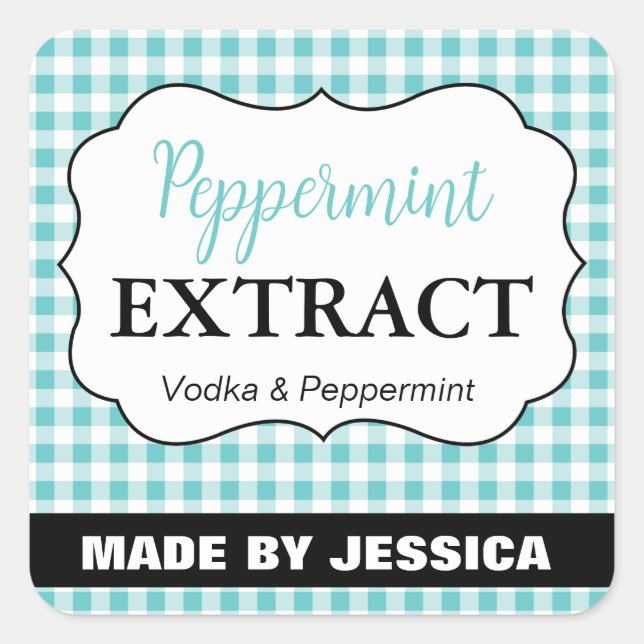 Customizable Baked with Love Label HM003_18sqv2 (Front)