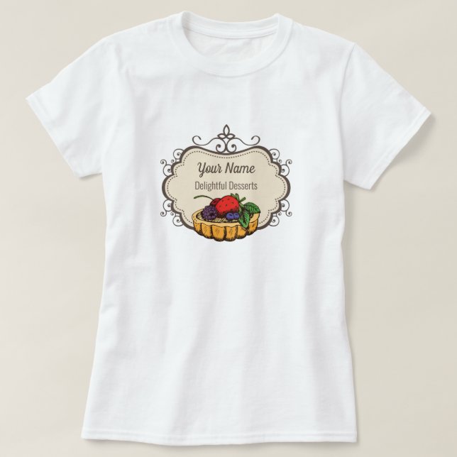 Customizable baker pastry chef T-Shirt (Design Front)