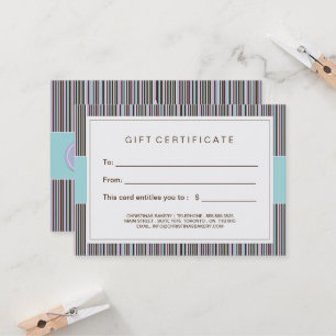 Customizable Bakery Gift Certificate