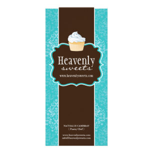 Customizable Bakery Price List Rack Card
