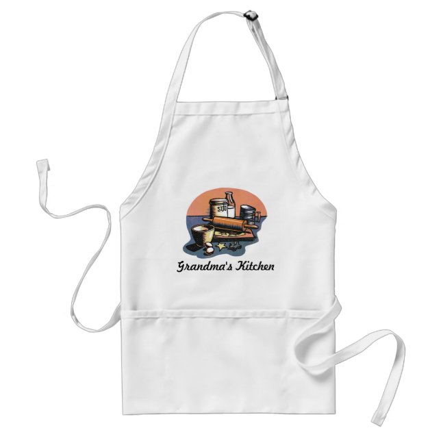 Customizable baking ingredients kitchen apron (Front)