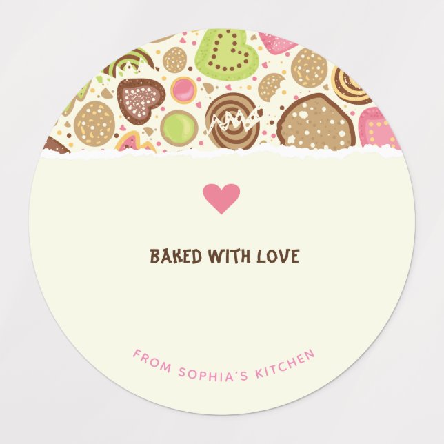 Customizable Baking stickers (Design 1)